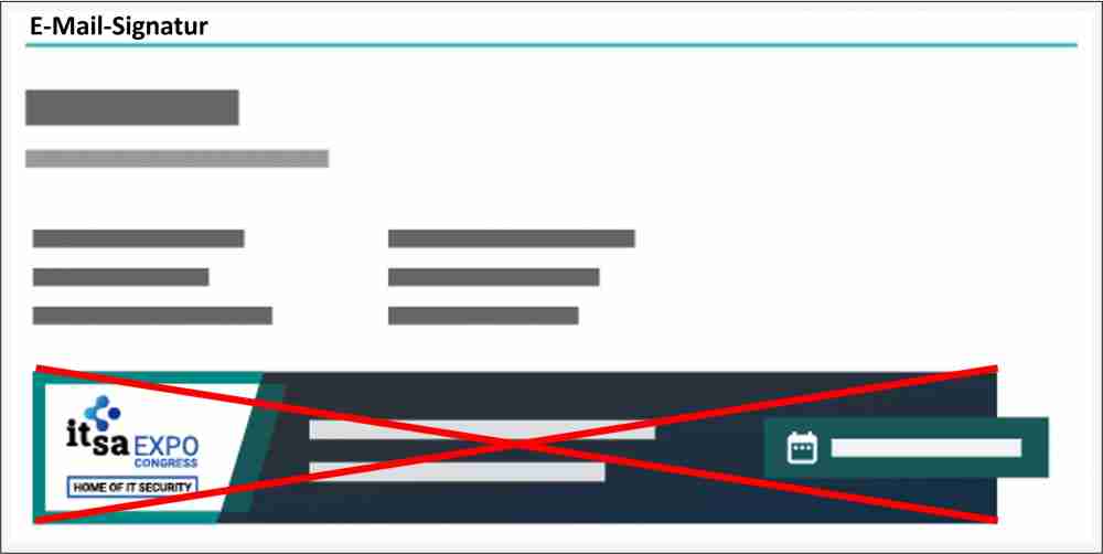 E-Mail-Signatur: Warum Werbung und Event-Hinweise tabu sind!